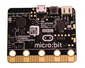 Kuvassa Microbit-piirikortti
