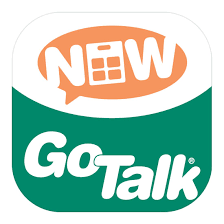 koristeellinen kuva, jossa teksti go talk now