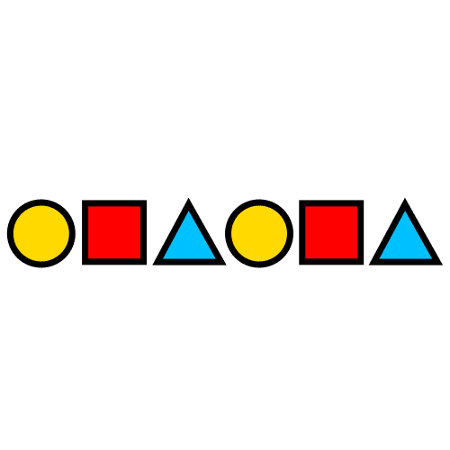 erilaisista kuvioista muodostettu sarja